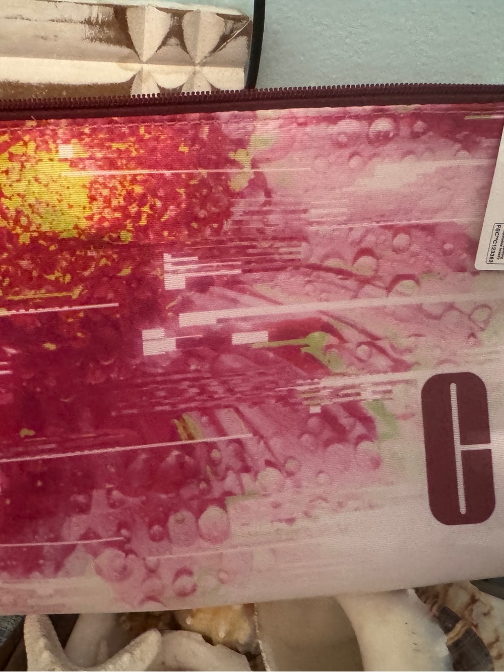 Clinique Pink & Green Floral Travel Pouch